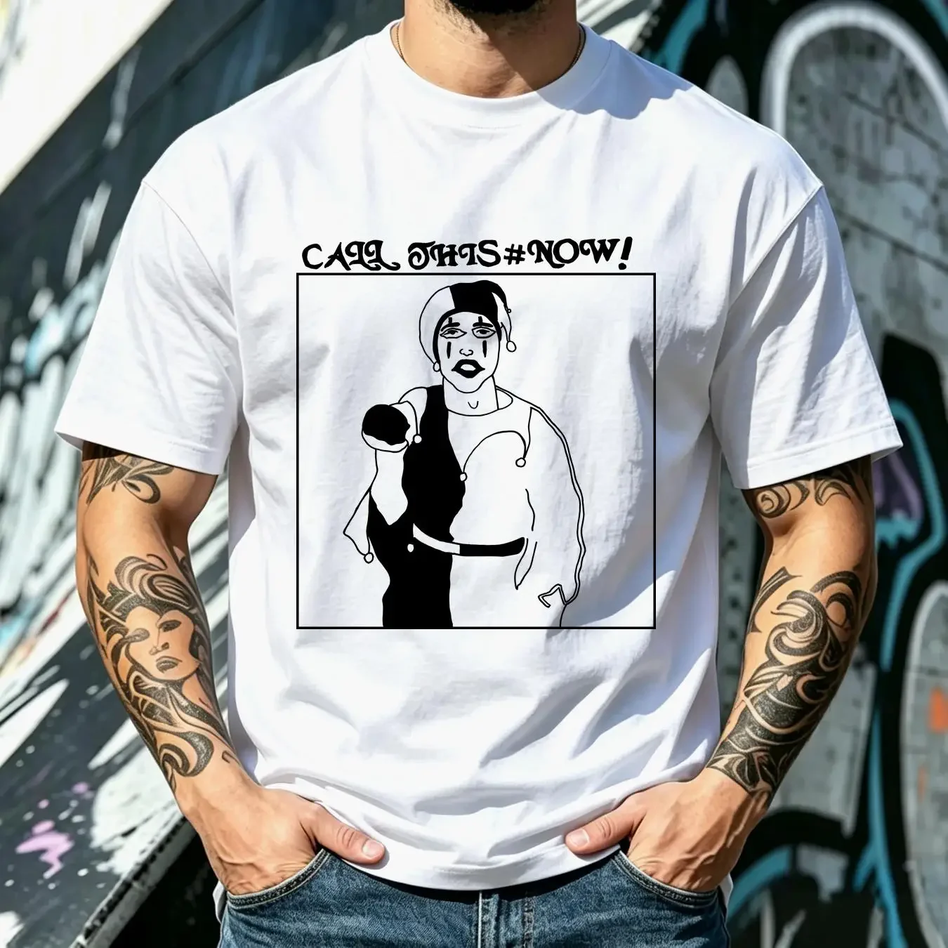 washed T Shirt Limited The Garden Call This Now vintage Washed streetwear Stretched fashion Casual Comfortable graphic