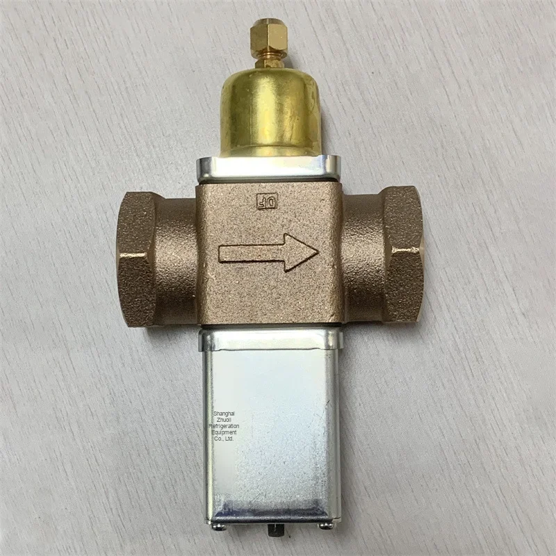 

Lugong 1/2 Inch Brass RC1 Condensate Water Pressure Control Valve AWR-4014GLW Refrigeration System Water Control Valve