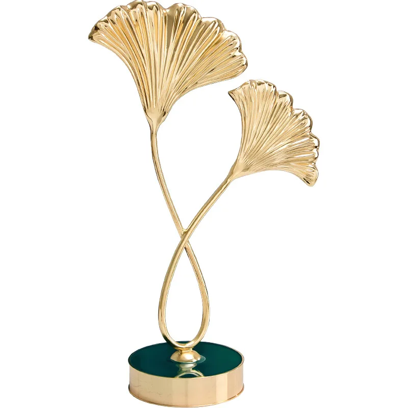 

Light luxury, ginkgo biloba, decoration, home, gold-plated, creative, ornaments, living room