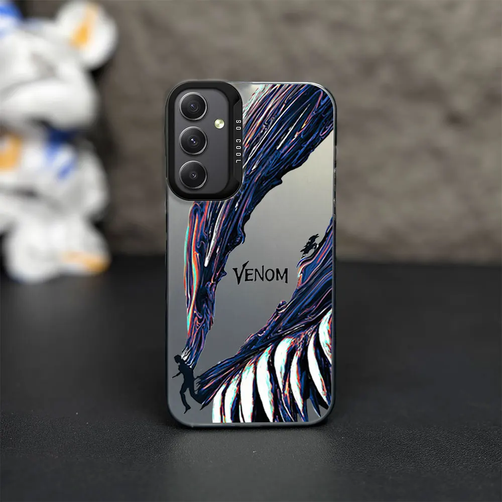 MINISO V-Venom The Last Dance Cool Phone Case for iPhone 12 11 13 14 15 16 Max Pro Plus Laser Cover