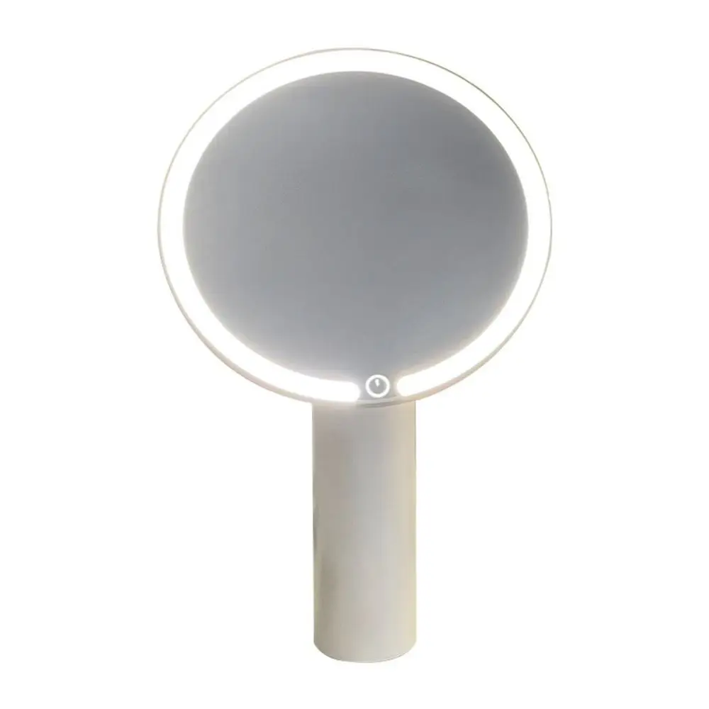 Espelho de maquiagem LED com controle de toque 3 luzes coloridas espelhos cosméticos portáteis ajustáveis regulável de alta definição