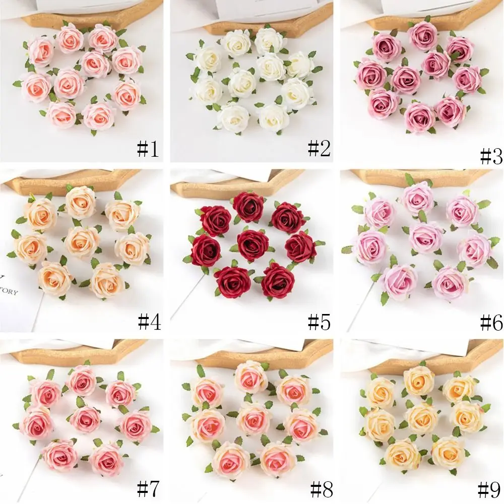 Retro fiore di rosa artificiale fai da te fatto a mano copricapo ghirlanda confezione regalo materiale di produzione accessori per la decorazione di