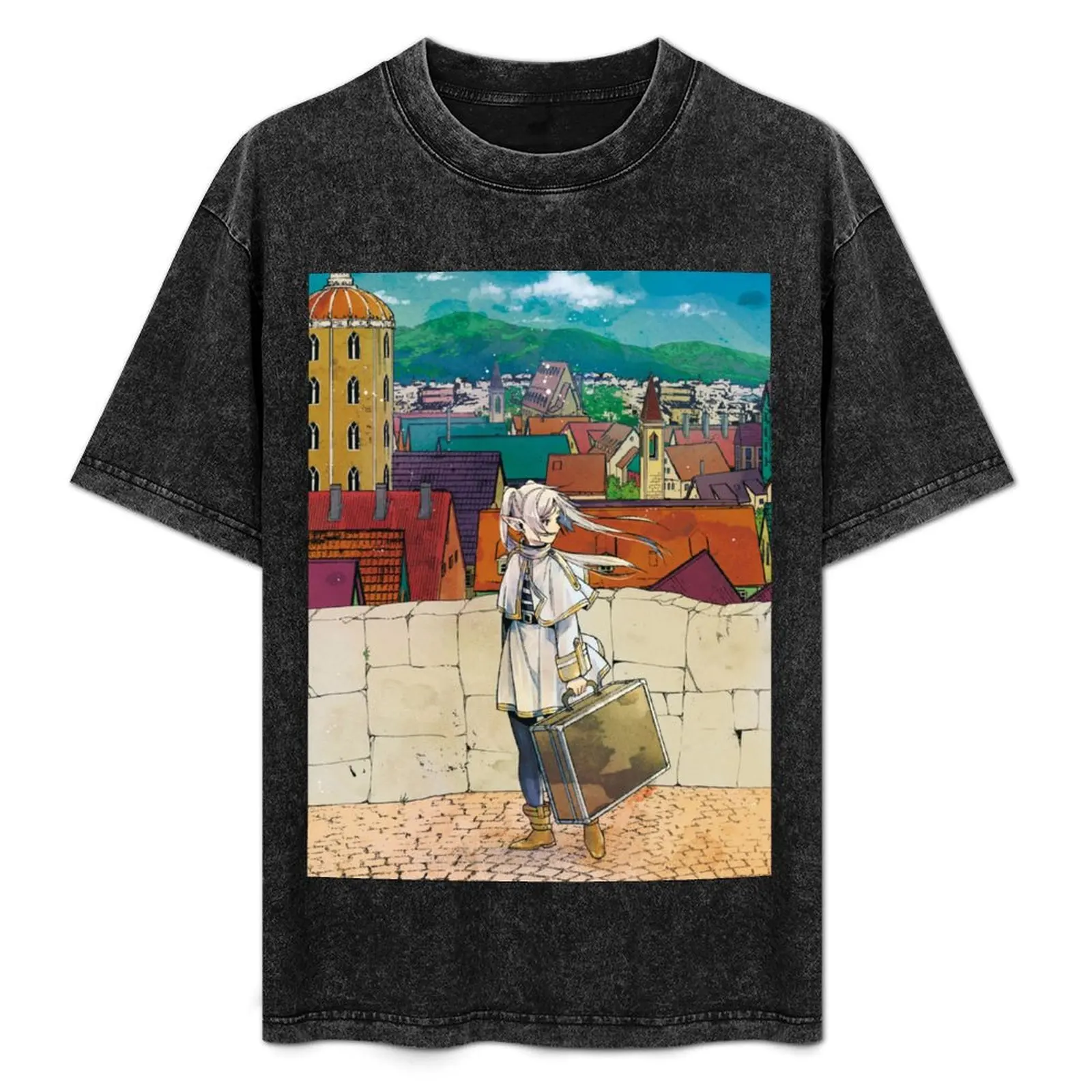 

Sousou no Frieren T-Shirt quick drying anime clothes fitted t shirts for men