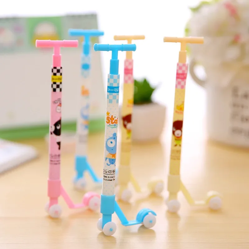 50PCS  Creative cartoon skateboard roller ball pen student stationery ball pen wholesale factory direct sales