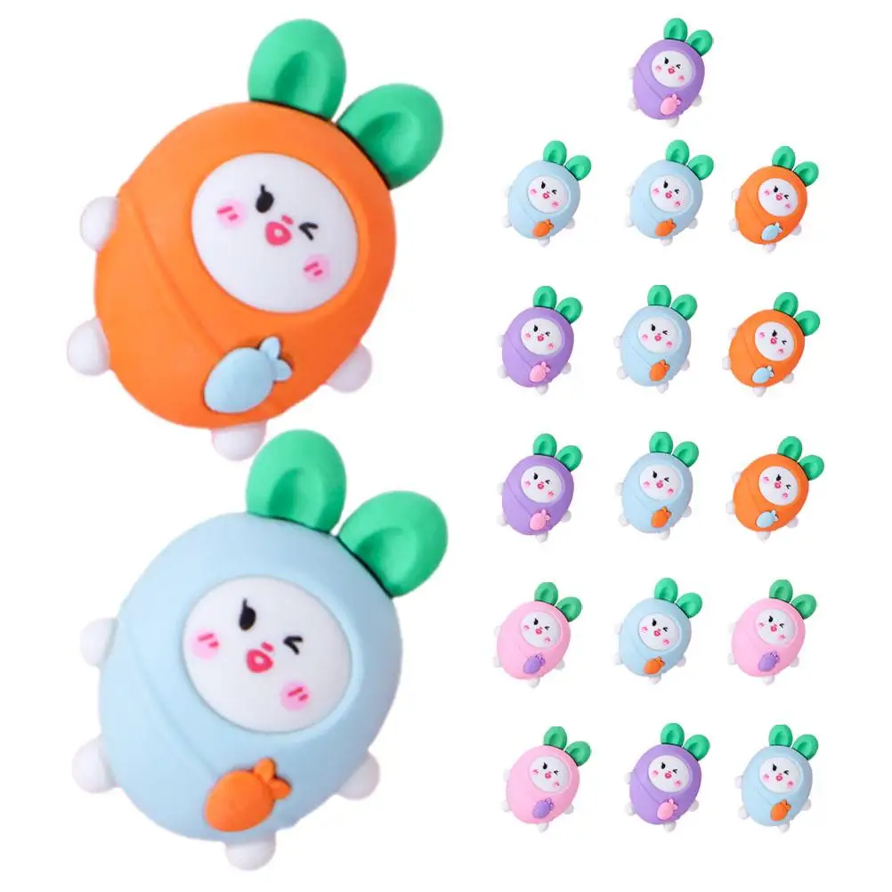 20 Pcs Carrot Eraser Erasers Birthday Treats for Kids Classroom Animal Bulk Cute Student