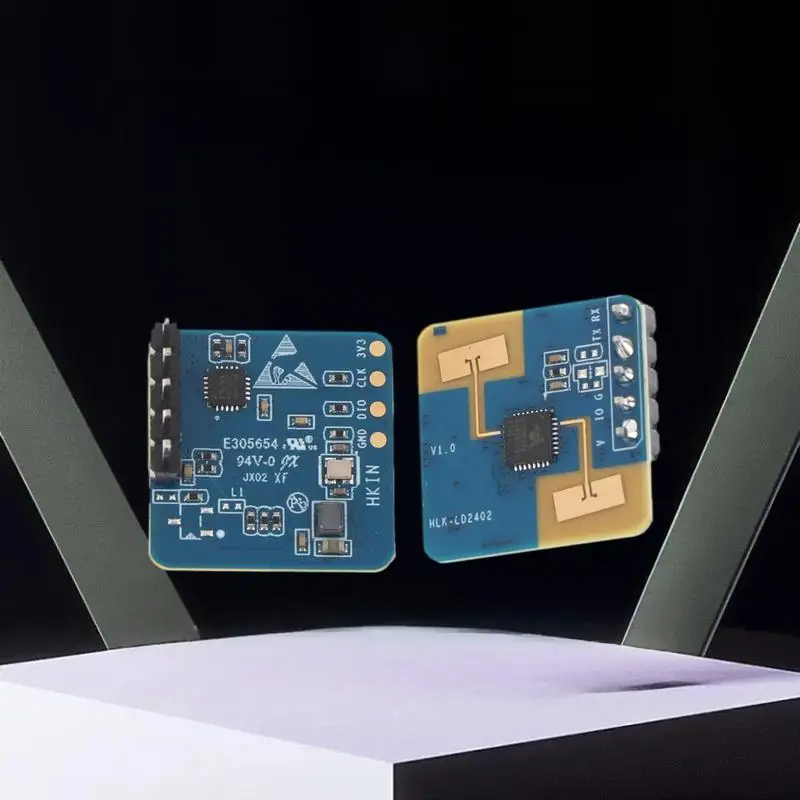 Single/Dual Pack 24G HLK-LD2402 AIoT Millimeter Wave Sensor, GPIO and UART Interfaces with Human Detection Radar Module