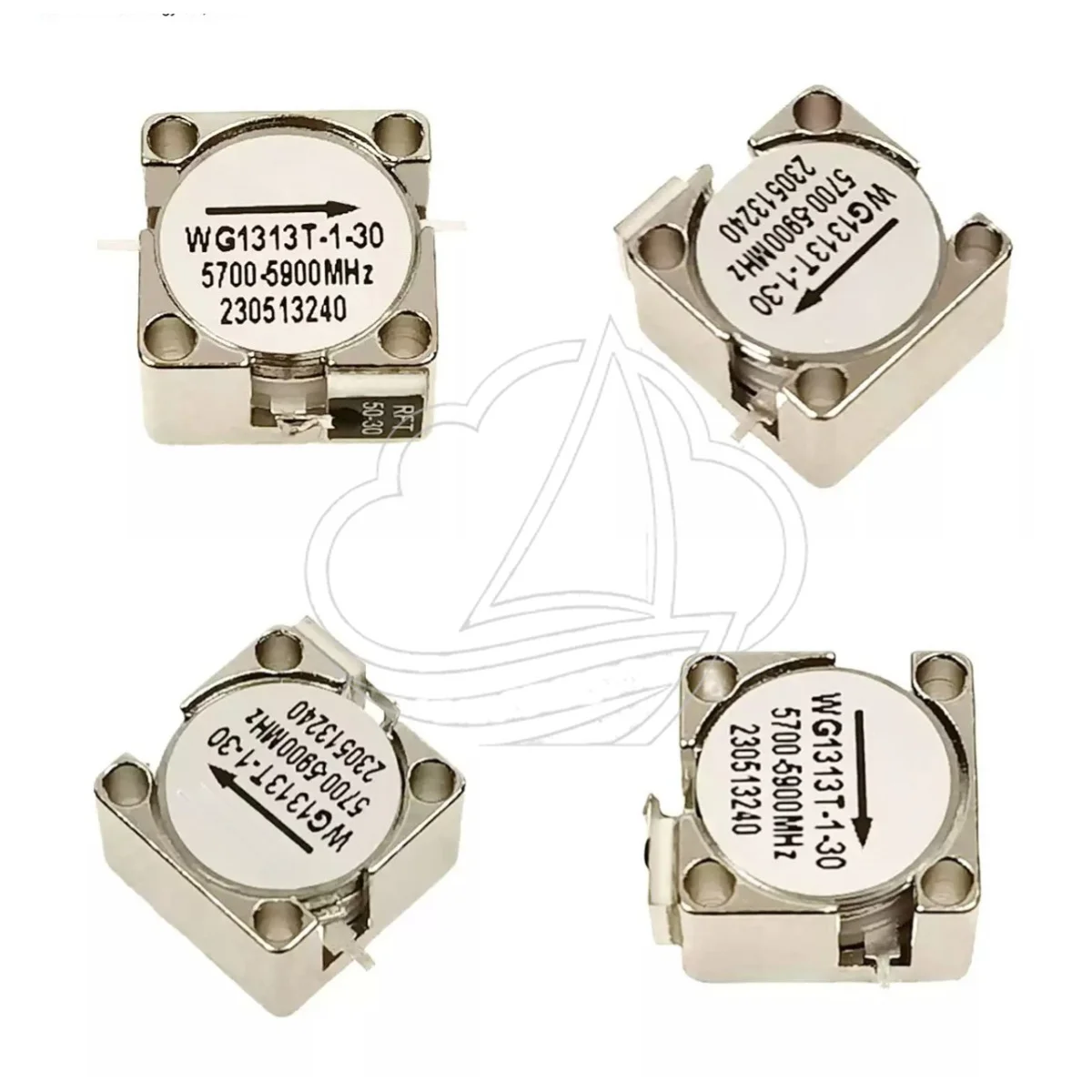 WG1313X 700MHz-7GHz RF Isolator, 12.7x12.7mm Coaxial Wideband Isolator Covering 5.7-5.9GHz Band