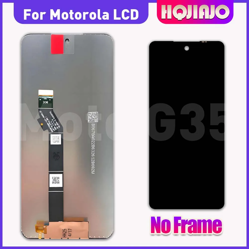 For Motorola MOTO G35 LCD Screen Assembly Replacement 6.72 Inch Touch Screen Digitizer Display moto g35 Repair - Excellent Test