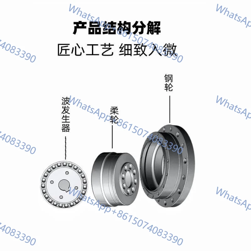 High Precision Harmonic Gear Reducer Fit 57 Stepper Motor 60 Servo Motor Integrated Robot Joint Reducer