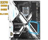 For Asrock Z270 Extreme4 Motherboard Z270 LGA1151 Supports 7th and 6th CPU DDR4 64GB M.2 SSD ATX