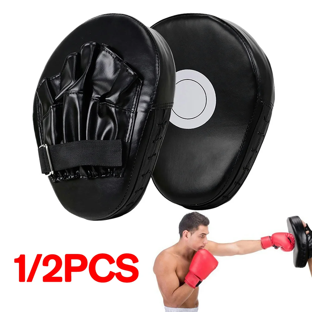 Curved Boxing Hand Target PU Leather Curved Punching Mitts Breathable Boxing Mitts Kickboxing Pads for Martial Arts Training