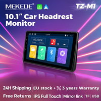 MEKEDE 10.1-Inch Touch Screen 1280*720 Car Headrest Monitor Support CarPlay Android Auto Rear Seat Multimedia Video Mirror Link