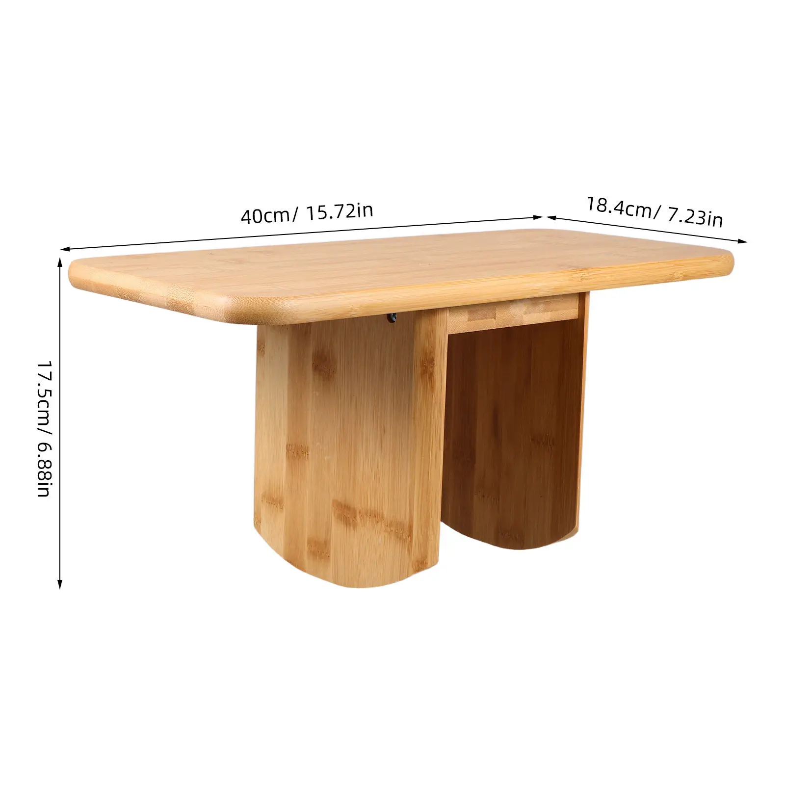 Bamboo Stool Portable Multifunctional Chair Compact Wood Bench for Prayer Office Home