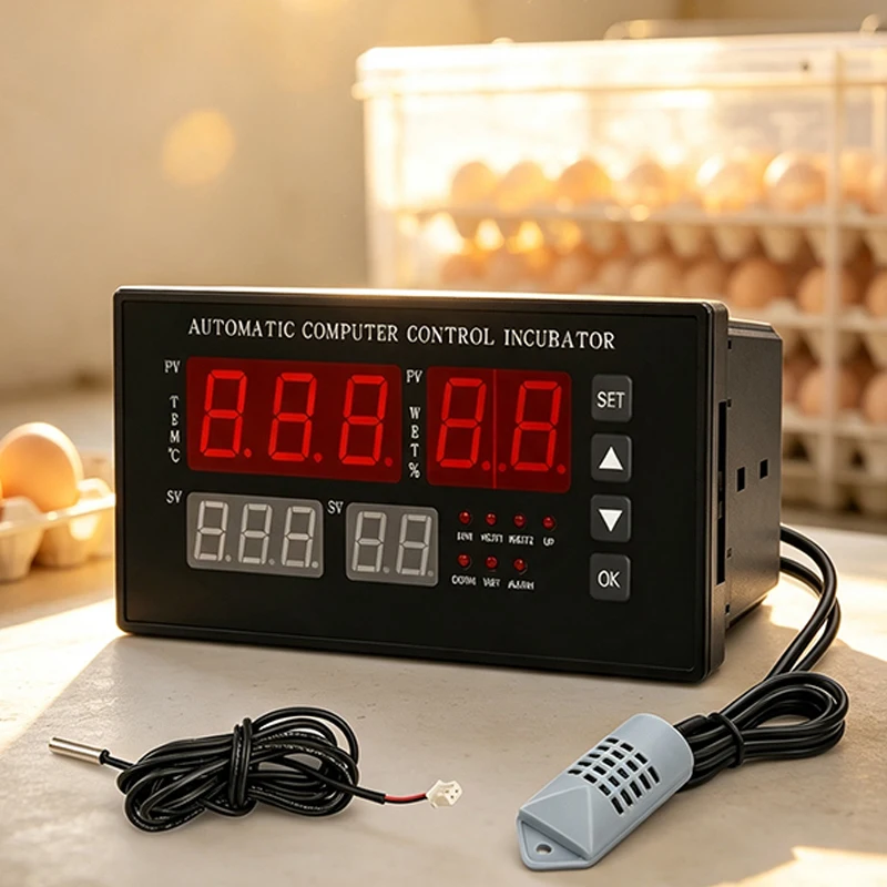 LCd Digital Thermometer Module Egg Incubator Fully Automatic Thermostat Temperature Controller Humidity and Temperature Sensor