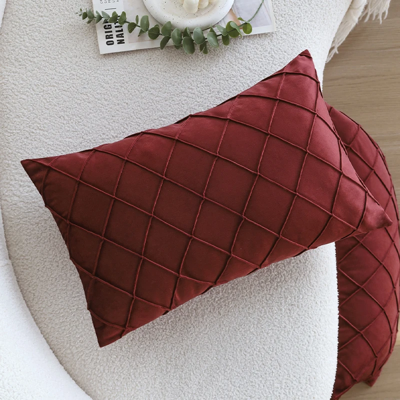 Velvet Cushion Cover Soft Pillow Cover Light Luxury Ins Nordic Home Sofa 30x50cm for Living Funda Cojin Ramadan Decoration 2025