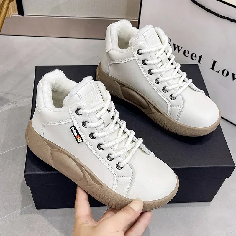 Women Winter Snow Boots 2023 New Fashion Style High-top Shoes Casual Woman Waterproof Warm Woman Female High Quality White Black