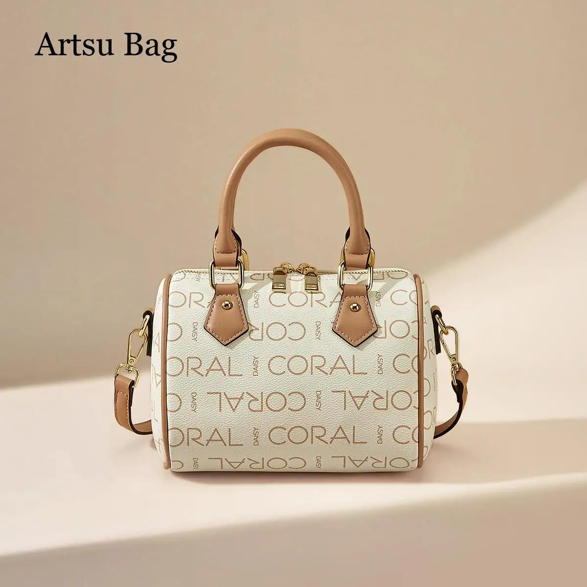 Women's Bag Large Capacity Boston Bag Pillow Handbag Luxury Design Letter Decor Shoulder Crossbody Bucket Bag for Female