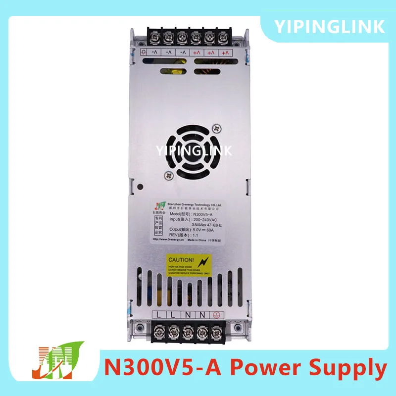 G-energy N300V5-A LED Display Power Switch Power Supply 200V-240V Input and 5V 60A 300W Output For Full Color LED Display Module