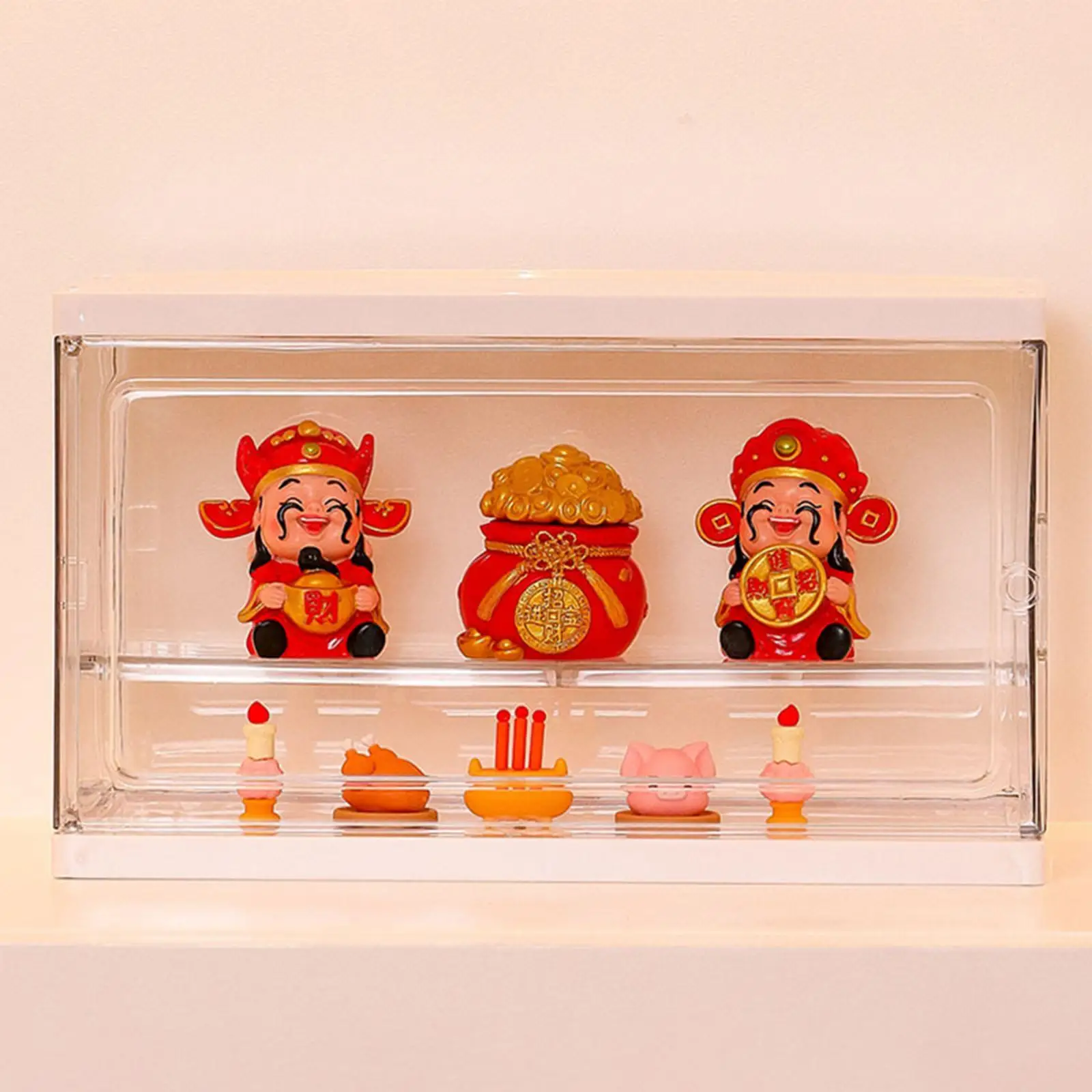 

Фигурки Бога богатства, китайский Новый год, украшение, стенд, декоративные поделки, миниатюрные фигурки для кабинета, чайной комнаты