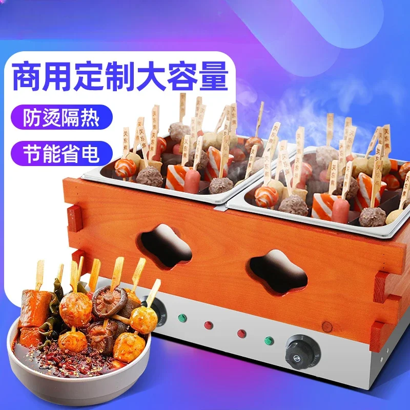 

Машина для приготовления пищи Oden Zhuoliang, коммерческая клетчатая кастрюля Malatang, электрическая нагревательная веревка для благовоний, специальная кастрюля, магазин удобства, закуски
