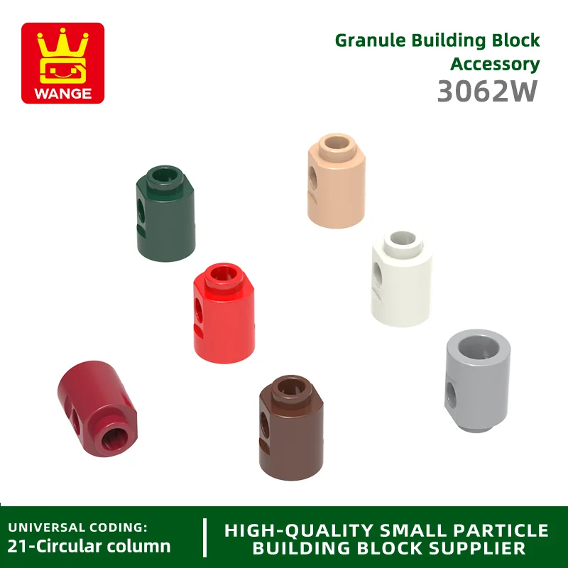 20Pcs/Lot 3062W Round Pillar with hole Building Blocks MOC Construction Accessories Compatible with Brick Children Toys Gift Box