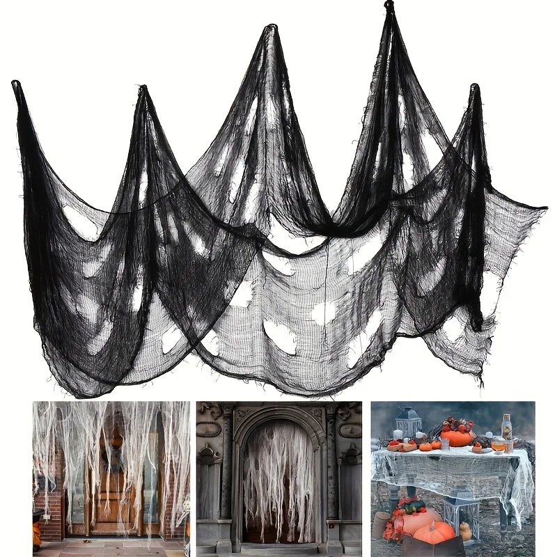 Halloween Creepy Decoration Gauze 30 × 72 Inch Secret Room Horror Gauze Indoor and Outdoor Decoration
