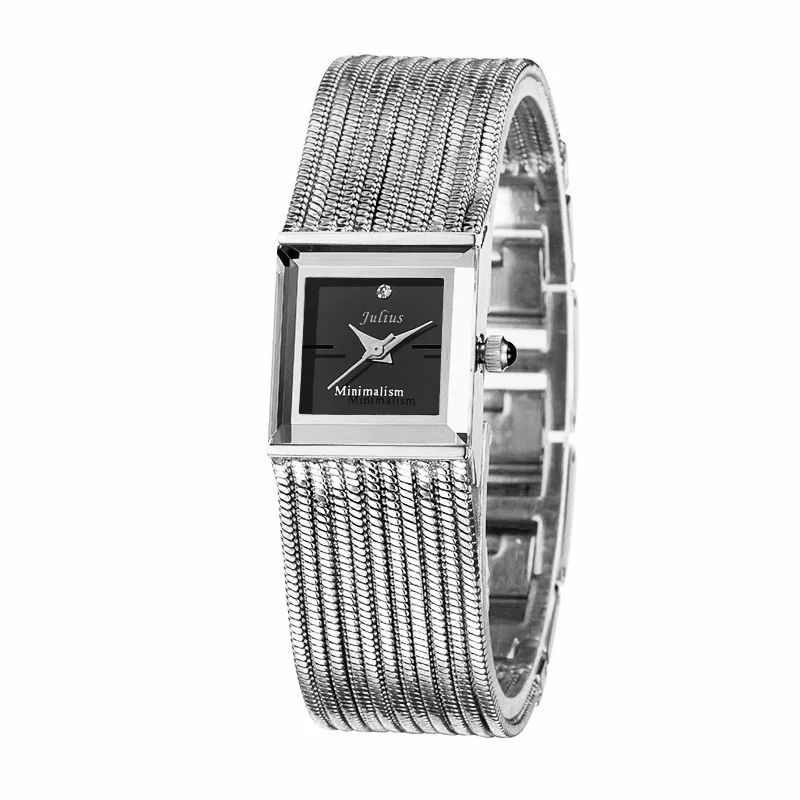 Julius Lady Women's Watch Japan Quartz Fashion Hours Snake Chain Bracelet Luxury Tassels Clock Girl's Luxury Birthday Gift Box