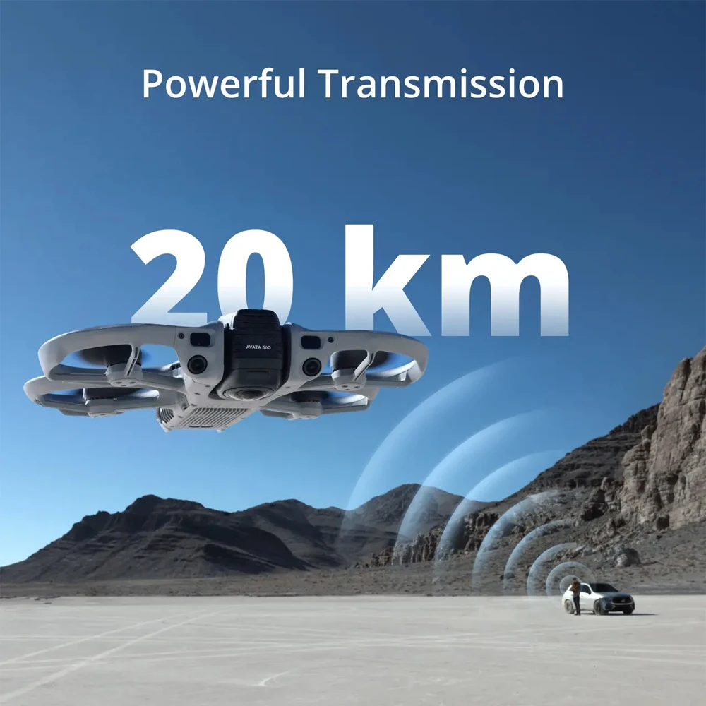 Nuevo Dron DJI Avata 360 con Sensor de 1 Pulgada, Dron Panorámico 8K HDR, Modo de Lente Única 4K, Alcance de 20 km, Transmisión Mejorada 4G FPV 5