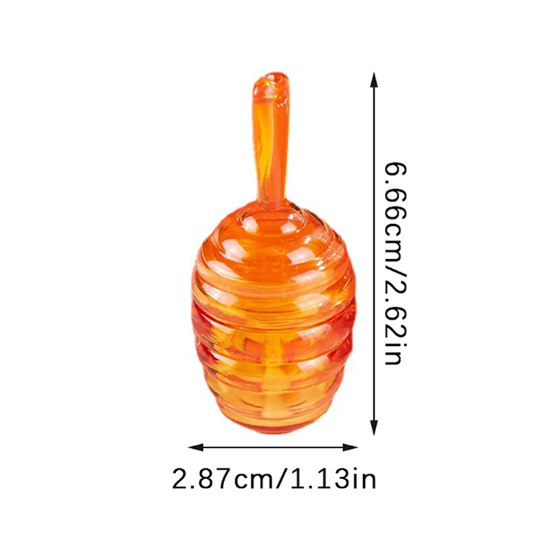 6ML Mini Clear Clear Refillable Amber Plastic Honey Pots Shaped Lip Gloss Tube DIY Gloss Bottle Empty Cosmetic Lip Balm Tool