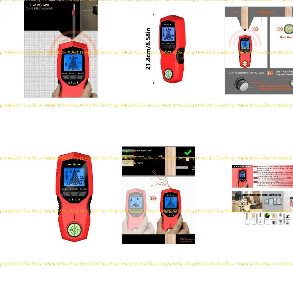 

Q2Q4 Точные настенные сканеры Scanners Finders Device для обнаружения деревянного металла и живого кабеля