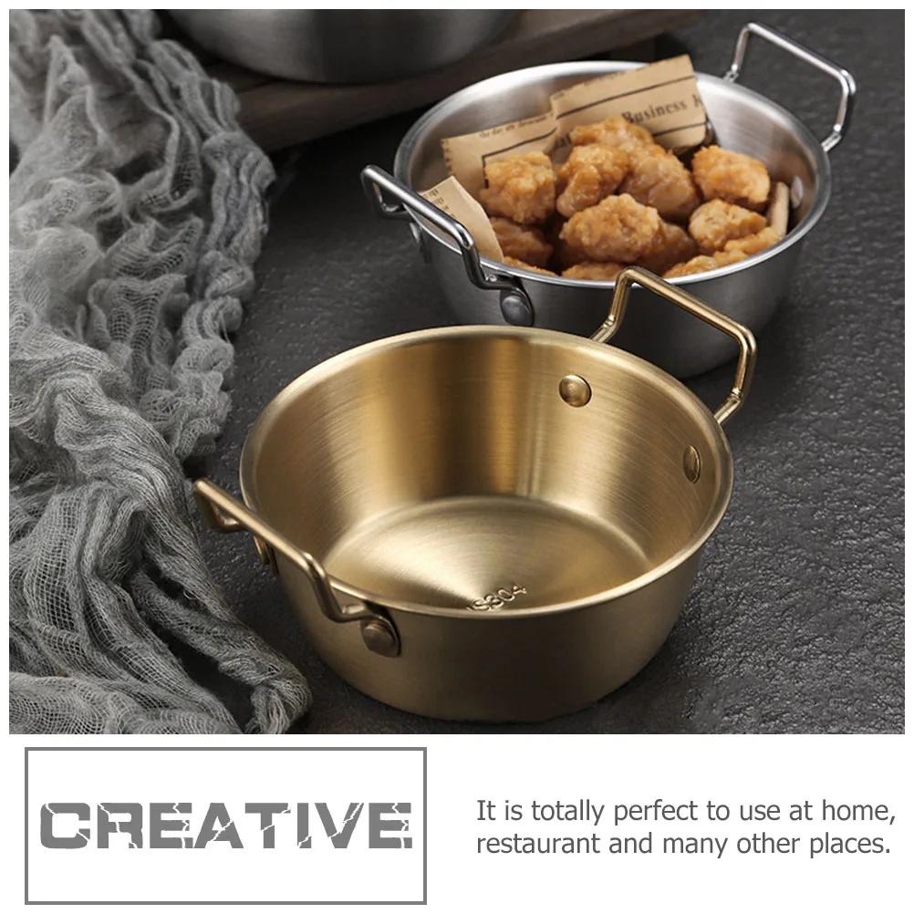 

Stainless Steel Snack Basket Round Kitchen Container Holder Food Storage Bowl Fruit Salad Easy Clean Household Use