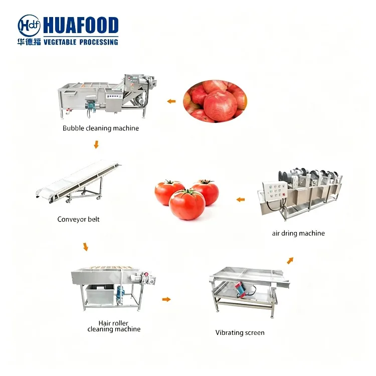 Vortex Mixed Vegetable Carrot Potato Clean Blanching Processing Production Line Leafy Vegetables Washing Drying Line