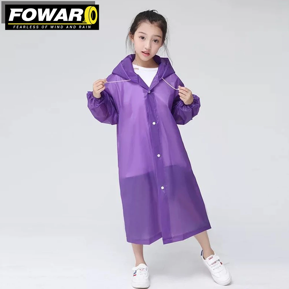 Children's Raincoat Ultra Light Proof Windbreaker Portable Folding Type Breathable And Comfortable Ultra-thin Rain Cover