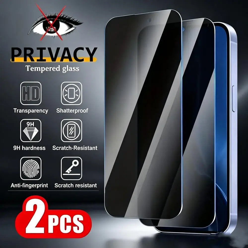 1-2 Stück Anti-Spy Panzerglas Displayschutzfolien für Redmi 15C 14C 13C 12C 10C A3 Note 15 Pro 5G 14 13 12 11 10 11S 4G 10S Glas