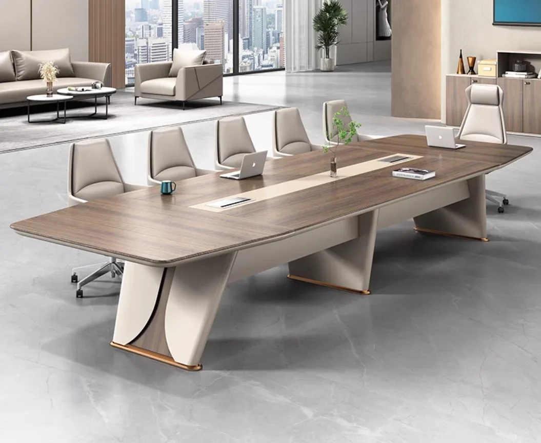 2024 Luxury Upmarket Office Conference Table Long Table Modern Commercial Meeting Room Desk