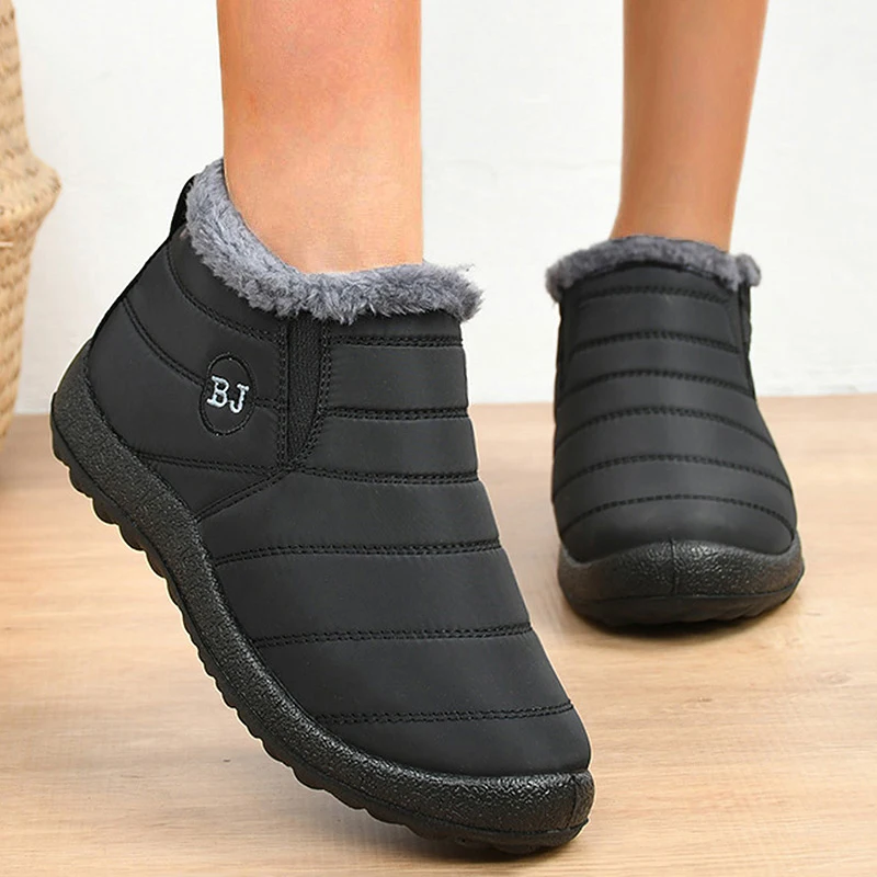 Boots Women Platform Plush Women Shoes Waterproof Ankle Boots For Women Fashion Winter Woman Snow Boots Footwear Botas Mujer