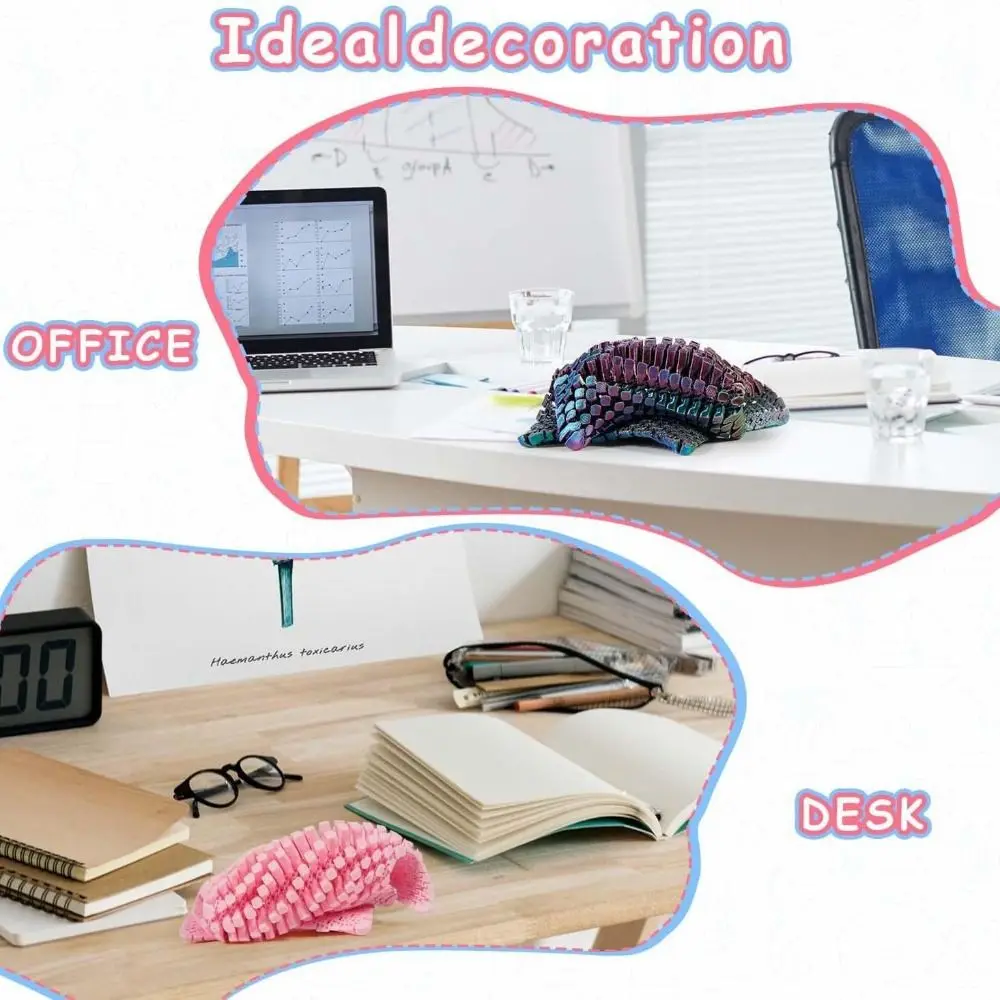 カラフルなヒトデの装飾、可動ジョイント付き、3Dプリントされたヒトデ、グラデーションマルチカラー可動ヒトデ