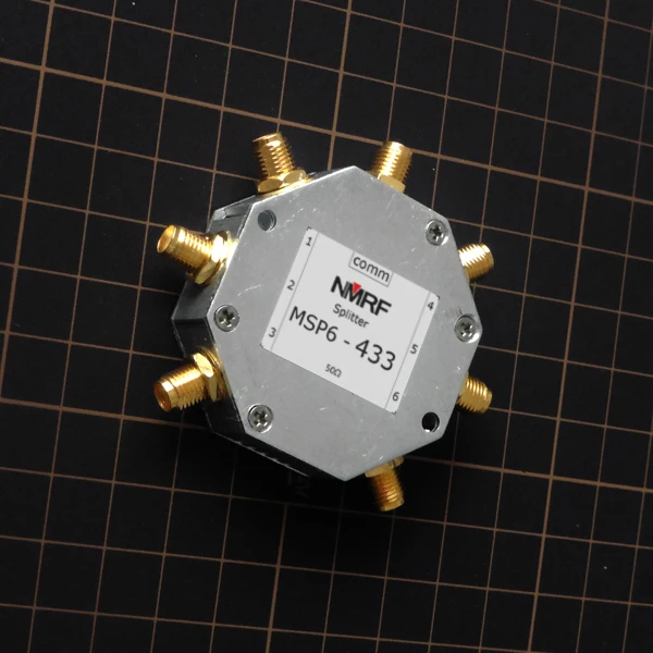 400-460MHz 0.7m band ISM frequency power divider six-power splitter/combiner, SMA