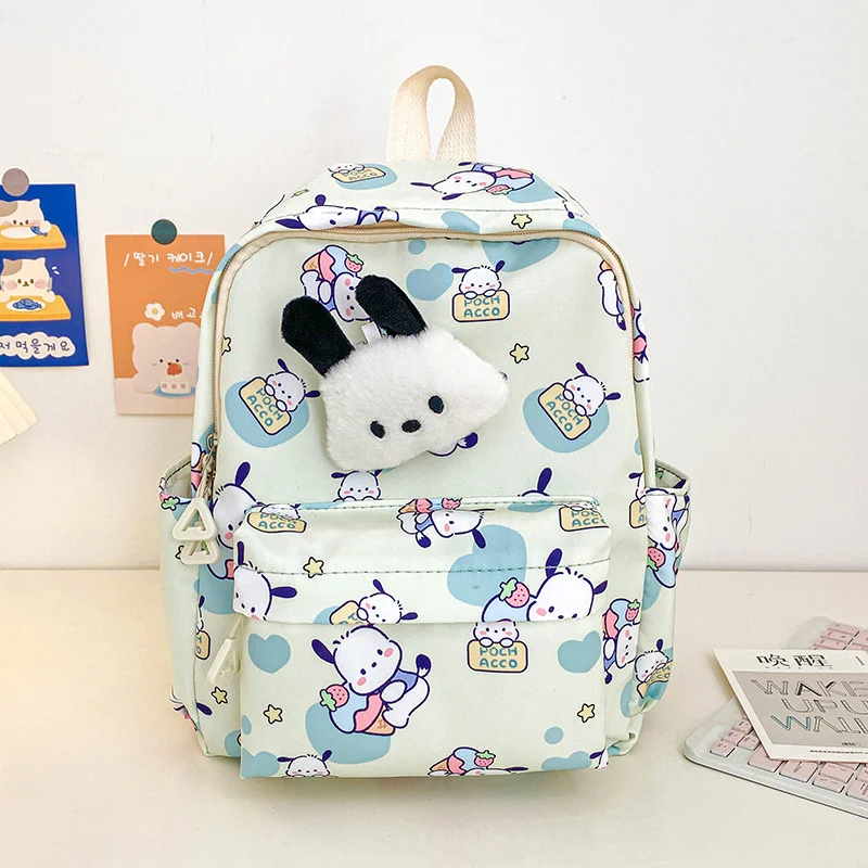 

Kawaii Sanrio Backpack Pochacco Cartoon Animation School Bag Girls Student Backpack Children's Spine Protector School Bag Gift