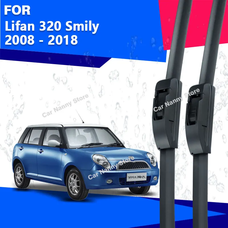 

Щетки лобового стекла для Lifan 320 Smily 2008-2018 Автомобильные дворники Резиновая полоса стеклоочистителя Мягкая резина 2009 2010 2011 2012