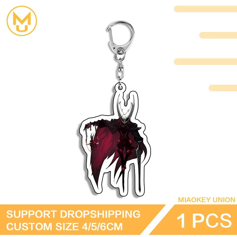 Red Devil Hollow Knight Creative Key Chains Hot Selling Q Edition Pendant Props Pretty DIY Jewelry Decoration Toys Hobbies