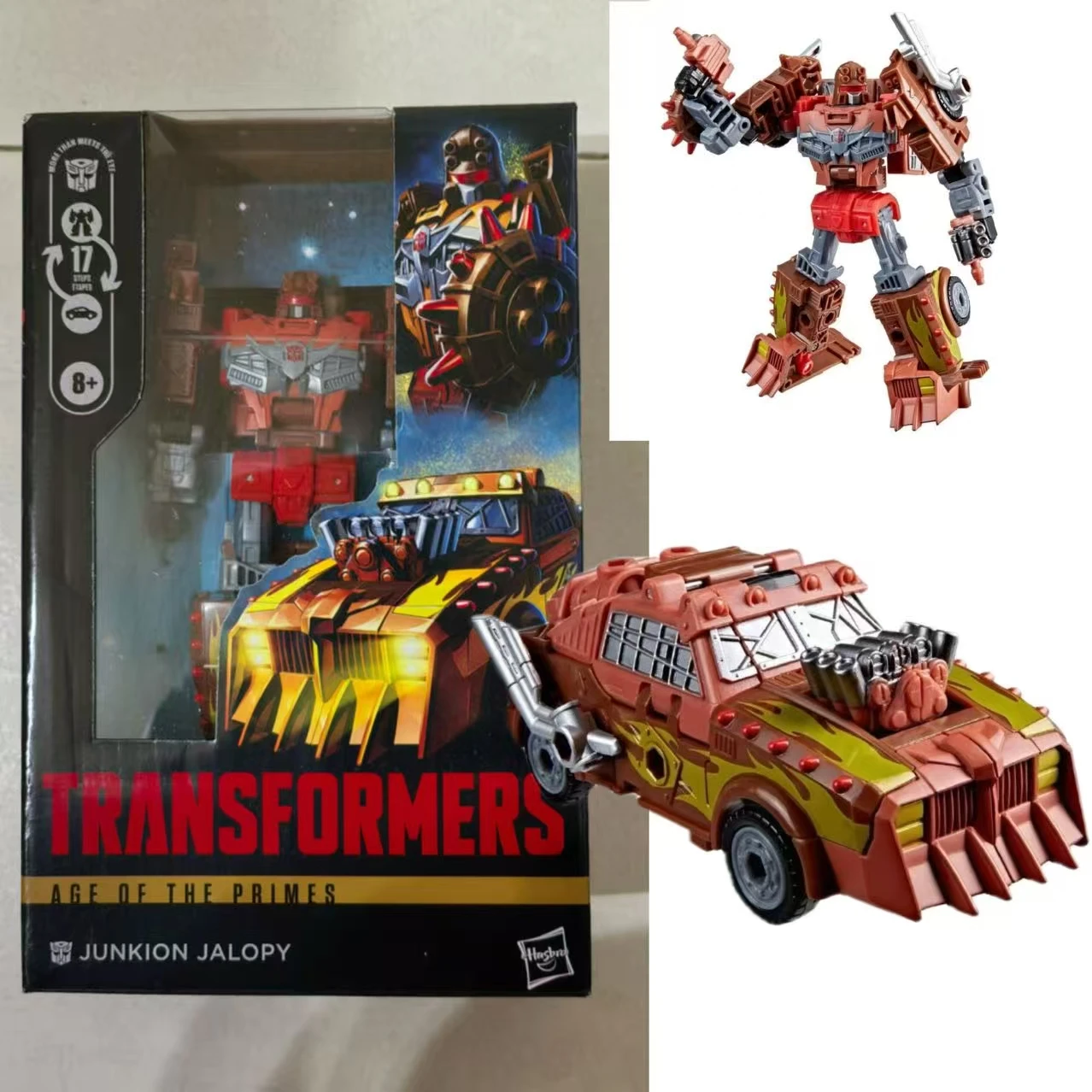 

В наличии: Игрушки Hasbro Transformers Age of The Primes Junkion Jalopy Enhanced Class, деформируемая модель робота, фигурка, подарок
