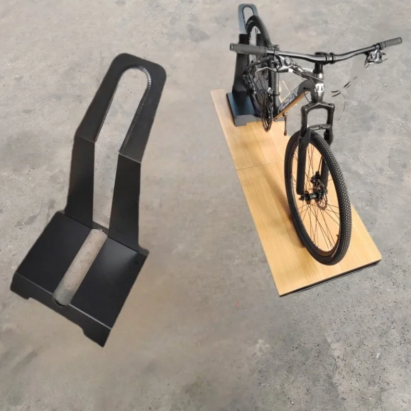 Carbon Steel Portable Bike Sturdy Durable Stable Secure L-shaped Mountain Bike Parking Rack Cycling Bicycle Accessories