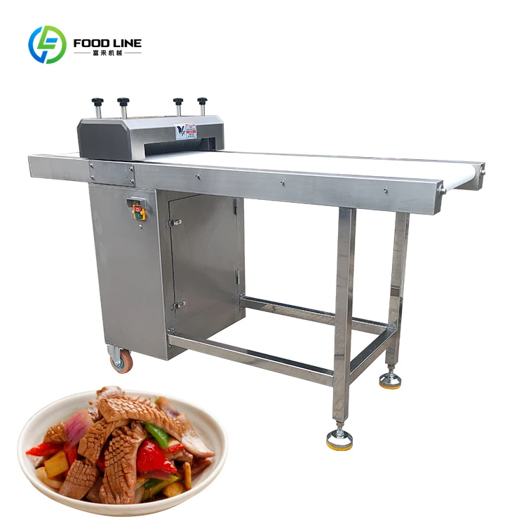 Máquina cortadora de cintura de cerdo desechable, cortadora de calamar y tofu, cortadora de salchichas y gluten