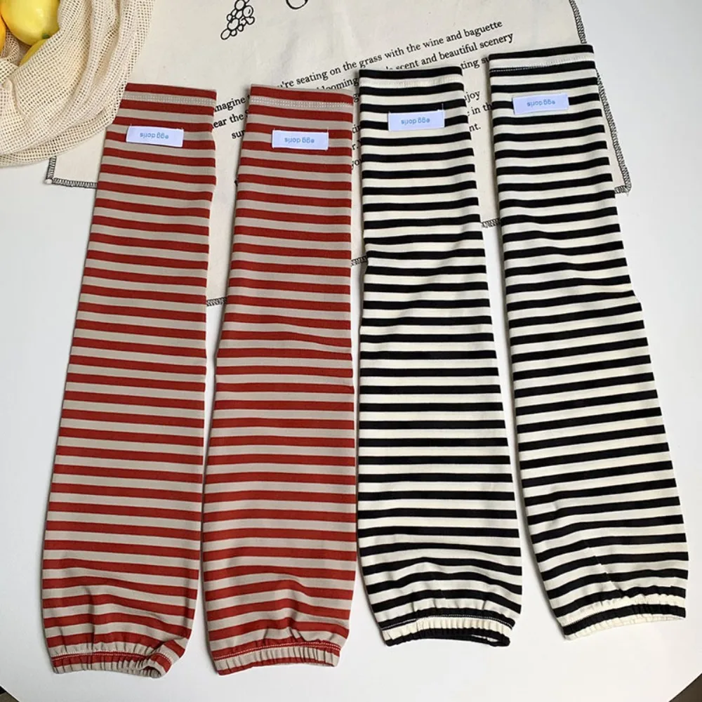 Atmungsaktiver Armschutz, gestreifte Eishüllen, lockere elastische Sonnenschutz-Ärmel, Anti-UV-UV-Isolierung, Sommer-Fahrrad-Ärmel für den Sommer