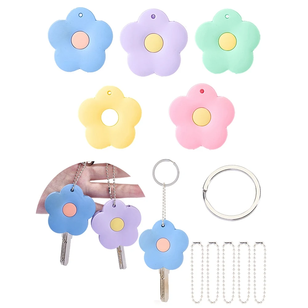5-pecas-de-capas-para-chaves-com-design-floral-etiquetas-identificadoras-de-chaves-fofas-protetores-de-aneis-de-chave-pingente-de-telefone-macio-e-duravel-acessorios-para-casa-e-apartamento