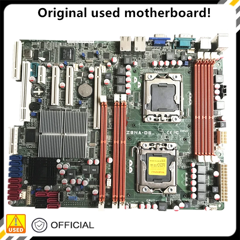 

For Z8NA-D6 Used original For Intel 5500 LGA1366 Server motherboard Socket LGA 1366 DDR3 128G X58 Motherboard
