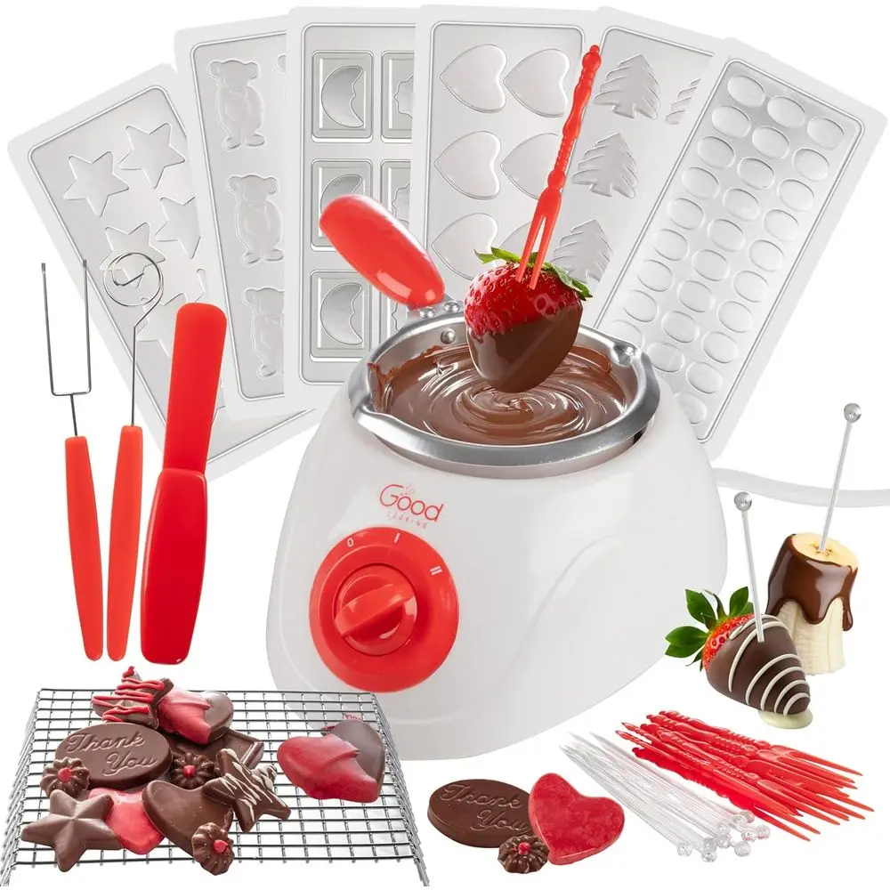 

Набор для плавления шоколада — День святого Валентина, комплект для приготовления конфет с 30 бонусными аксессуарами — для смачивания, украшения и декорирования