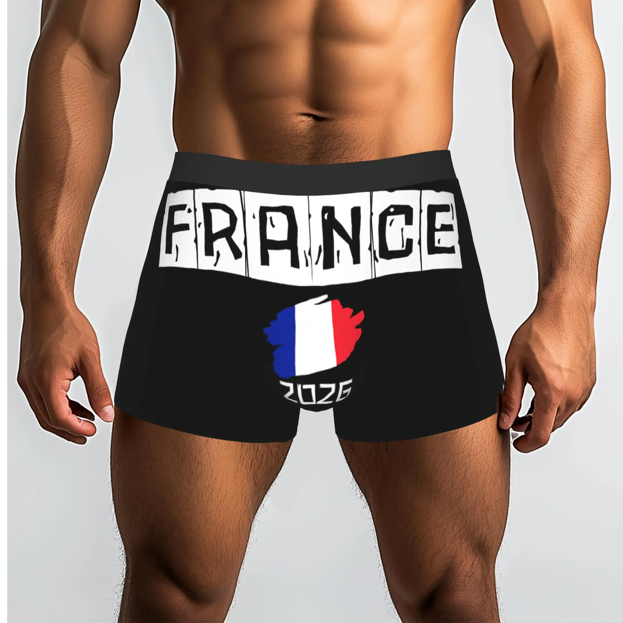 France Souvenir 2026 Vacation Trip Flag  France Underpants Breathbale Panties Male Underwear Print Shorts Boxer Briefs