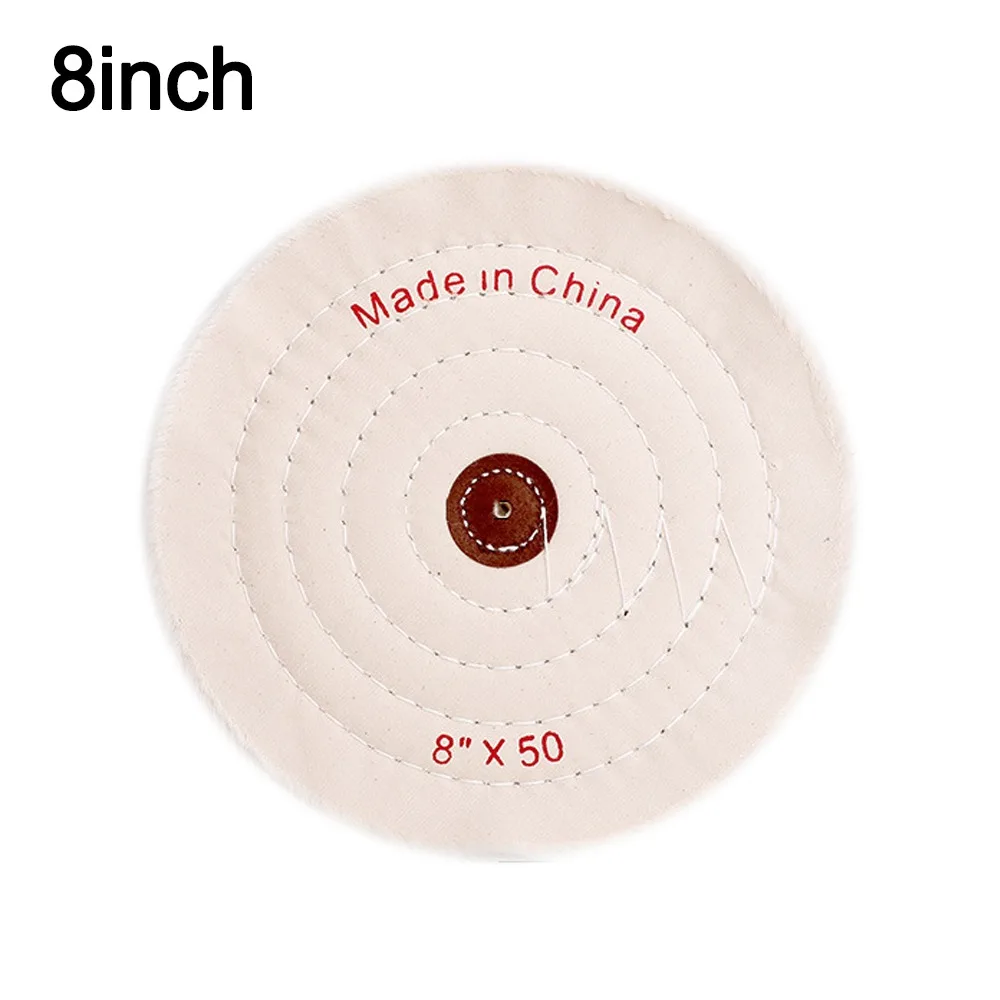 دائم 2-12in عجلات التلميع إطارات لامعة القطن قماش الوبر القماش الأبيض عجلة التلميع عجلة تلميع أدوات المجوهرات